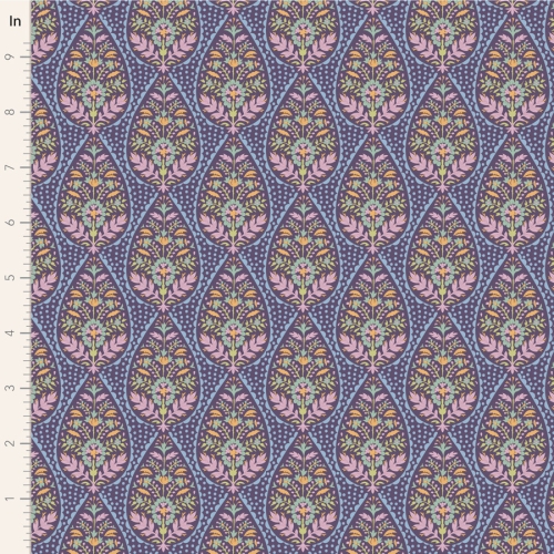 Tilda Patchwork Stoff Baumwolle - Sanctuary - Adina Eggplant